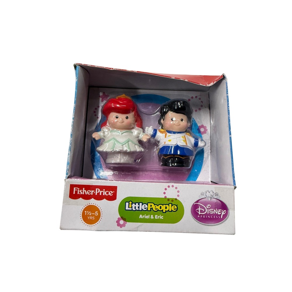 Fisher-Price Little People Disney Princess Ariel & Eric Figures New
